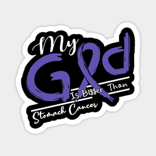 Stomach Cancer Awareness My God Is Stronger - In This Family No One Fights Alone Magnet