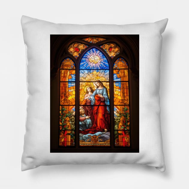 Church Vitreaux Pillow by damnaloi