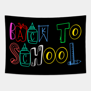 Back To School Schoolchild Students Tapestry