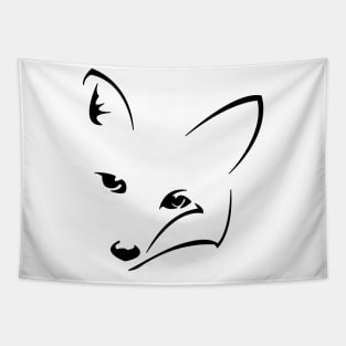 Friendly Fox Face Tapestry