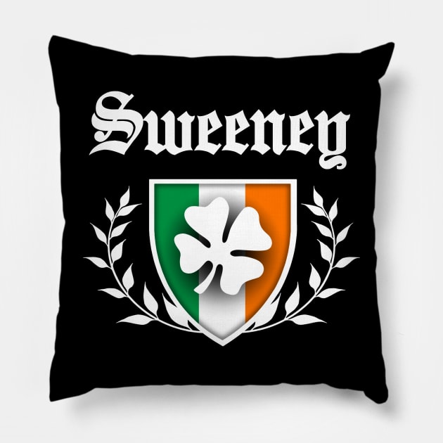 Sweeney Shamrock Crest Pillow by robotface