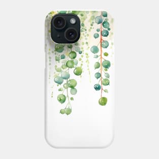 String of Pearls Watercolor Pattern Phone Case