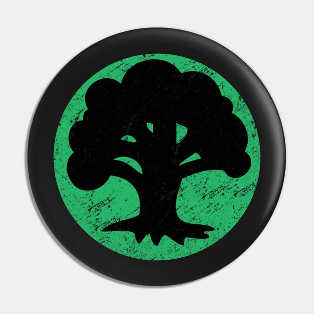 Green Mana Magic The Gathering Vintage Pin by KrateMilk