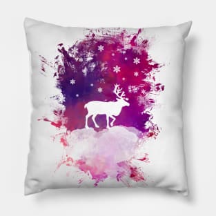 reindeer art #reindeer Pillow