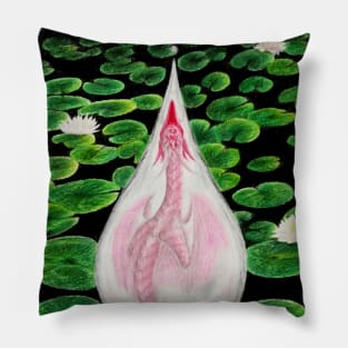 Raindrop Lotus Dragon Pillow