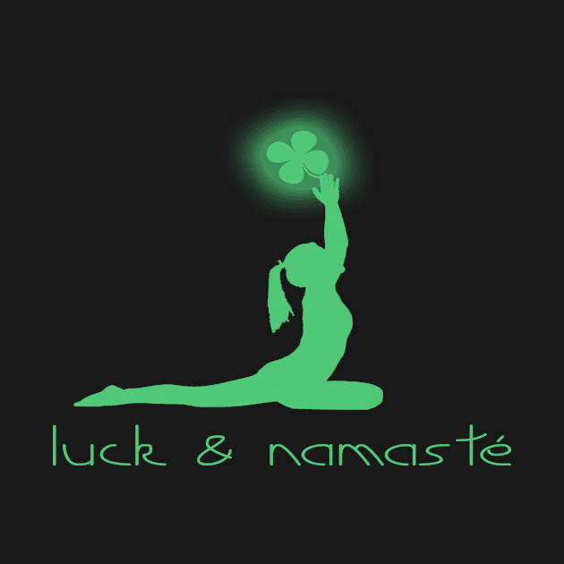 St Patricks Day - Luck & Namaste by Huschild