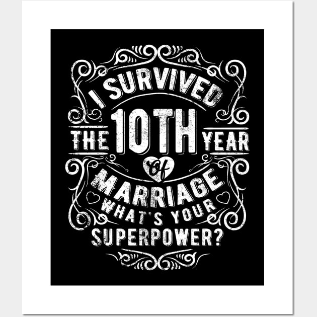 10 Years of Marriage, 10th Wedding Anniversary Gift, 10 Year