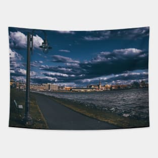 View of Bathurst City, New-Brunswick Canada V2 Tapestry