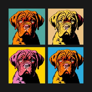 Pop Retro Art Dogue de Bordeaux - Cute Puppy T-Shirt