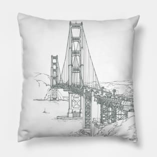 Golden Gate Bridge Pillow