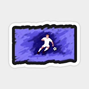 Soccer Blue Magnet