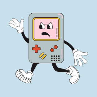 Retro Gameboy Angry Face T-Shirt