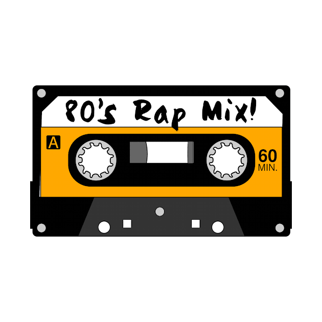 80’s Rap Mix Tape by MessageOnApparel