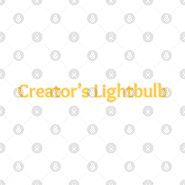 Creator's Lightbulb text by Creator's Lightbulb