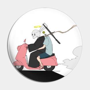 Funny death illustration Pin