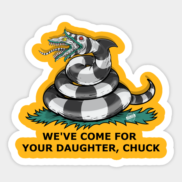 Don T Tread On Beetlejuice Beetlejuice Sticker Teepublic