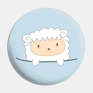 Kawaii Pocket Sheep T-Shirt Pin