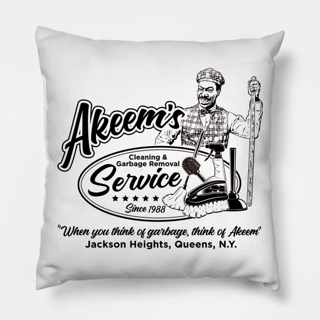 Akeem's Cleaning Service Lts Pillow by Alema Art