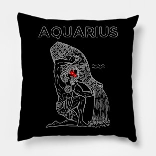 Aquarius | Evil Red Eyed Water Bearer Pillow