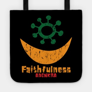 Faithfulness | Adinkra Symbol | Afrocentric Symbol Tote