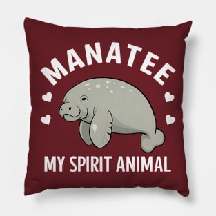 Manatee my spirit animal Pillow