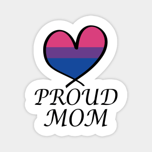 Proud Mom LGBT Gay Pride Month Bisexual Flag Magnet