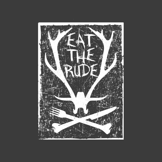 Eat The Rude - Hannibal (White) by knolaust