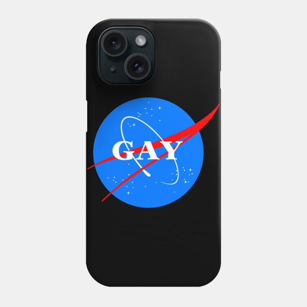 Gay NASA Logo Space Gay Geek Pride Phone Case by ballhard