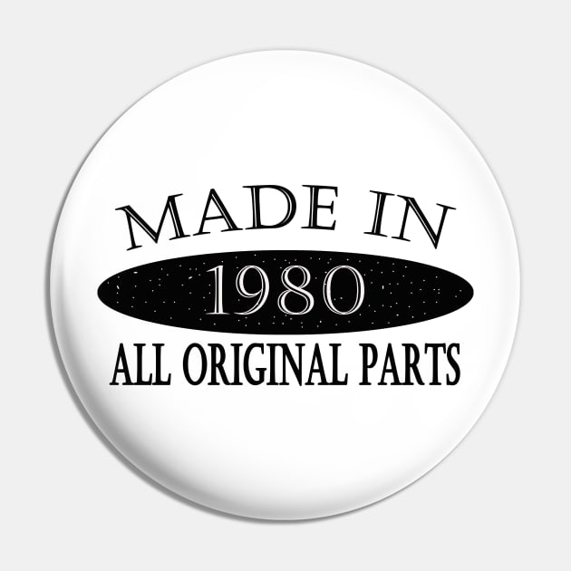 Made in 1980 Pin by Seven Spirit