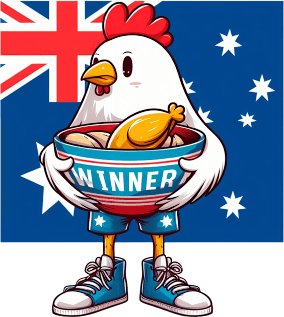 Winner Winner Chicken Dinner Kids T-Shirt by BukovskyART