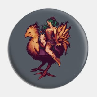 Mog's Chocobo Riding club Pin