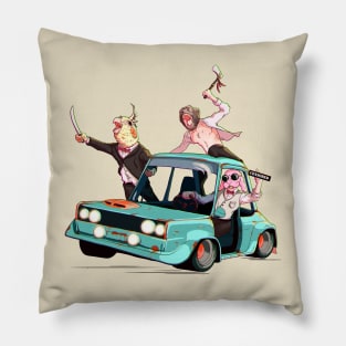 Animal road rage Pillow