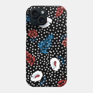 Flower Black Background Phone Case