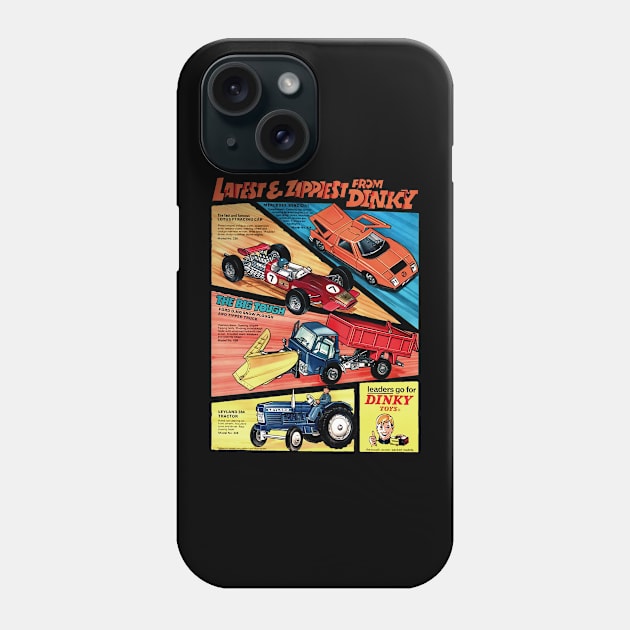 Vintage Latest and Zippiest Die Cast Car Phone Case by aldebaren