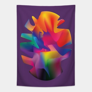 Rainbow Gradient Scrambled Egg Tapestry