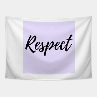 Respect - Purple Background Tapestry