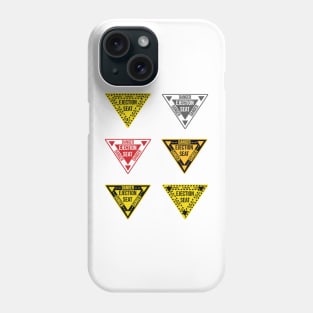 Ejection Seat Danger  Triangle Military Warning Fighter Jet Aircraft Distressed Phone Case