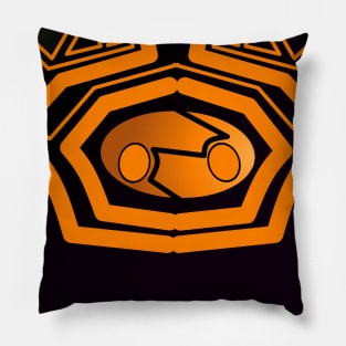 Cyber Skull stripe style 0.2 Pillow