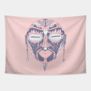 Npink African Mask 2 Tapestry