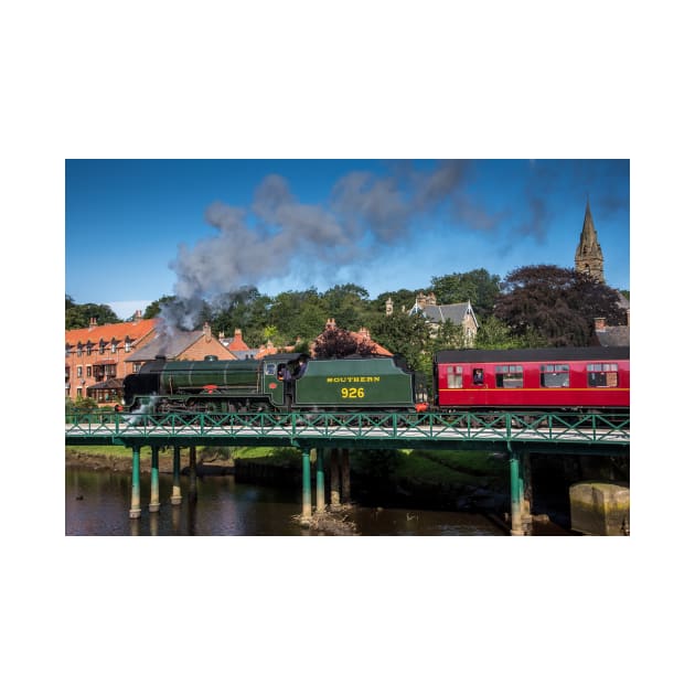 Steam Loco "Repton" at Ruswarp Bridge by davehudspeth