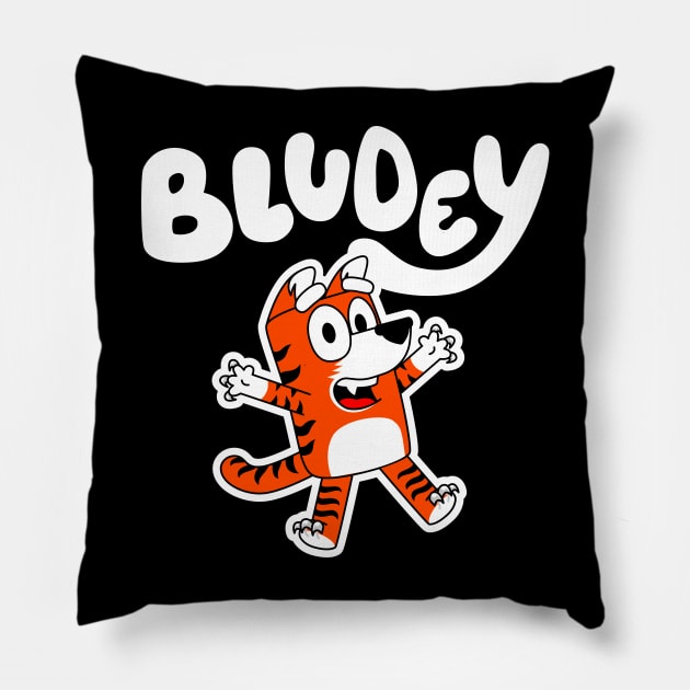 BluDey! Orange Variation A Pillow by SnellBeast