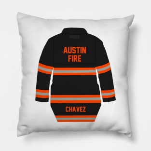 9-1-1 LONESTAR - MATEO CHAVEZ - TURNOUT COAT Pillow