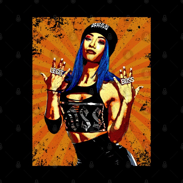 Sasha Banks // Retro Comics Style by Kolovos Comic