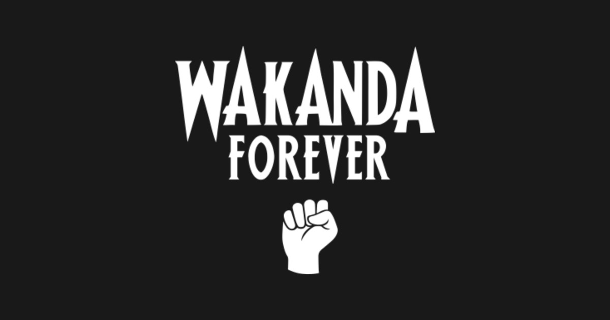 Wakanda Forever Quote Fist Icon - Wakanda Forever - Sticker | TeePublic