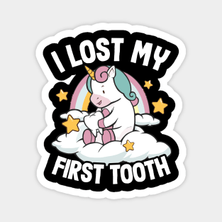 I Lost My First Tooth Tooth Fairy Cute Unicorn Magnet