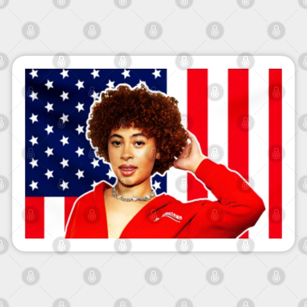 New Ice Spice USA Flag - Ice Spice - Sticker | TeePublic