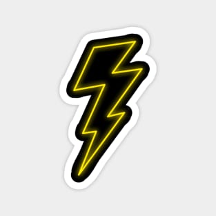 Neon Lightning Bolt Magnet