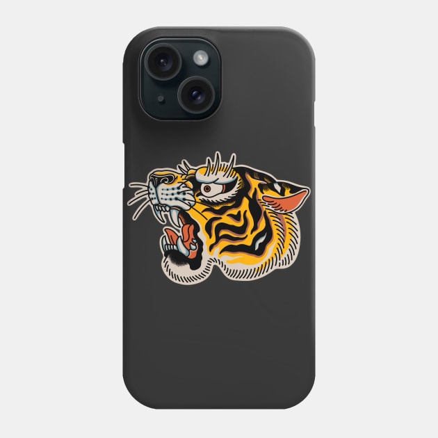 Tiger Head Phone Case by Fredriktattooer X Mighty Things