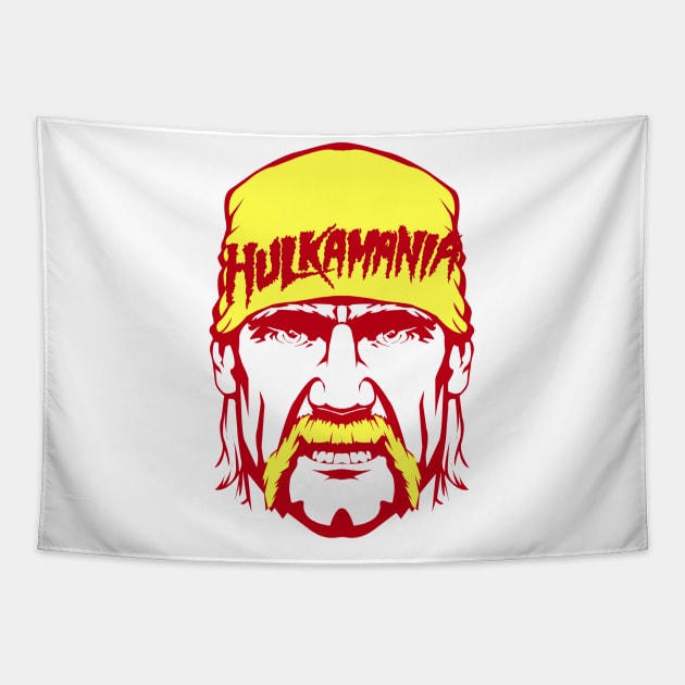 Hulkamania Face Tapestry by nataliawinyoto