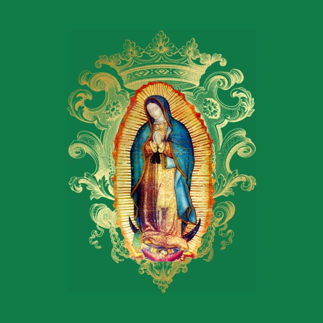 Our Lady of Guadalupe Mexican Virgin Mary Mexico Aztec Tilma 20-102 by hispanicworld